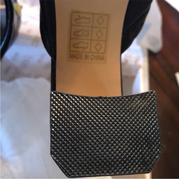 🌟G. C. Shoes Quilted Studded slip on chunky heel sandals storage bags & box - Picture 11 of 16